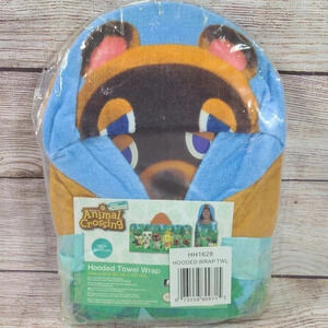 Animal Crossing Hooded Wrap Towel Children's One Size 24" x 50" Franco New
